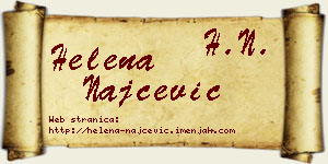 Helena Najčević vizit kartica